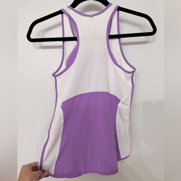 Nike dri-fit light purple/white running athletic tank top - Picture 2 of 5